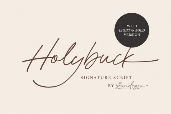 Holybuck: The Script Font for Elegant Branding