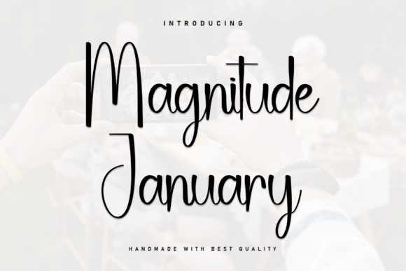 Magnitude January: Bold Script with a Contemporary Signature