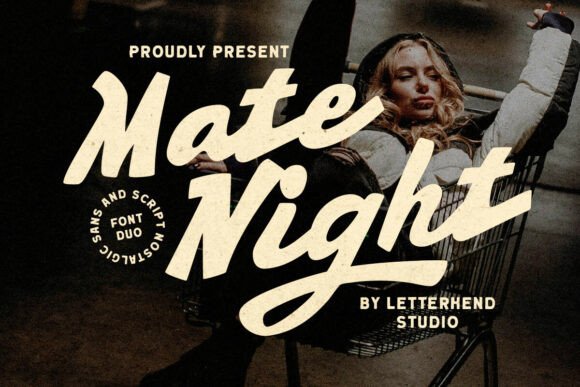 Mate Night: A Cinematic Font Duo for Bold Branding