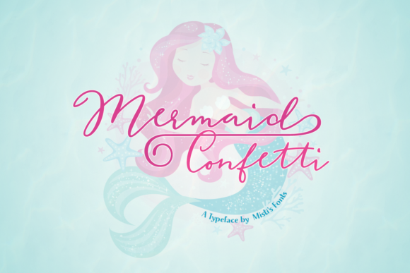 Mermaid Confetti: Elevate Your Designs with Magical Typography