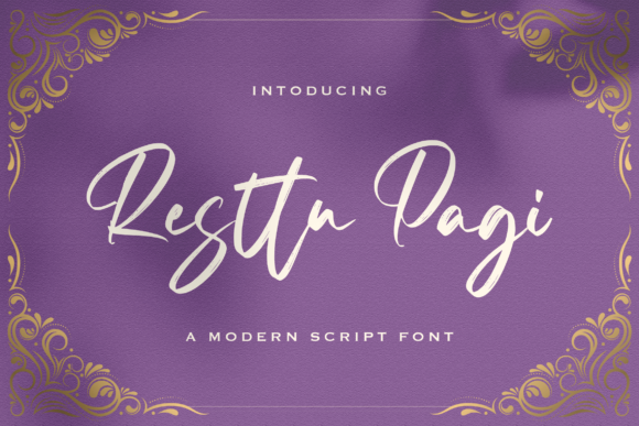 Resttu Pagi: A Charming Script Font for Creative Projects