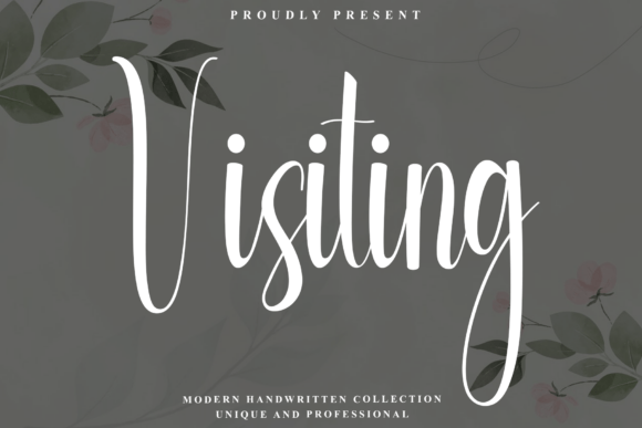 The Visiting Font: Autumnal Elegance for Modern Design