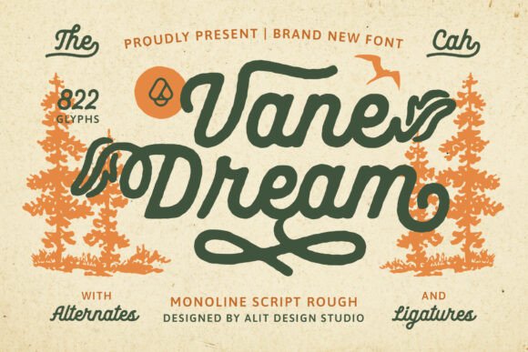 Vane Dream Typeface: Crafting Authentic Vintage Branding