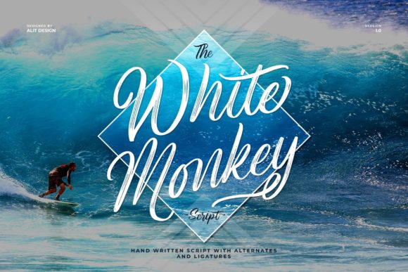 White Monkey Font: Elegant Script for Modern Design